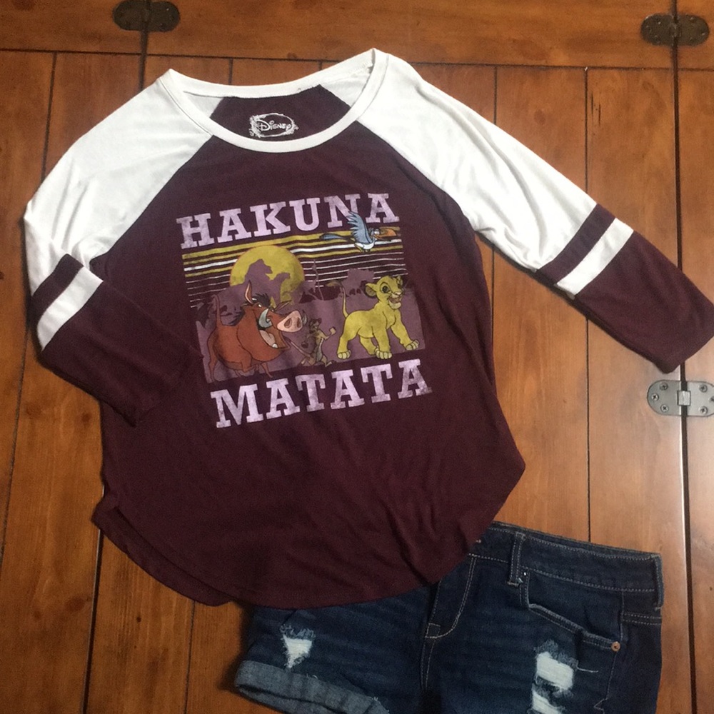 Disney Hakuna Matata 3/4 Sleeve Raglan